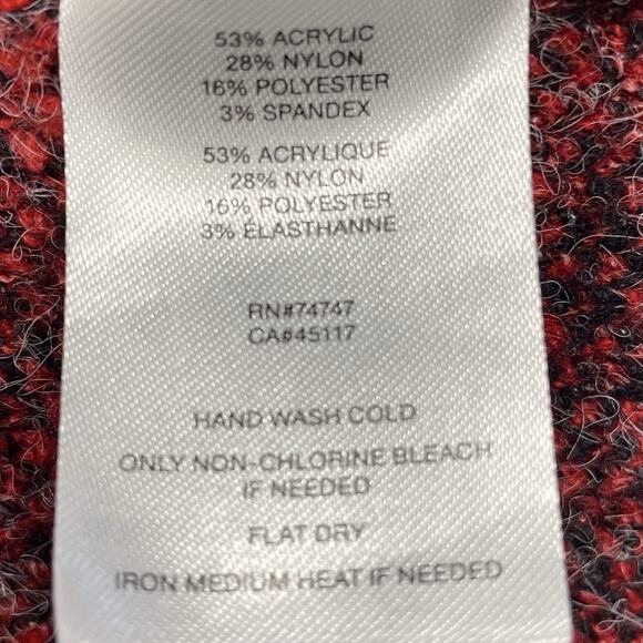 Natural Reflections Sweater Long Open Cardigan Plaid Long Sleeve size L Hooded - Picture 7 of 8